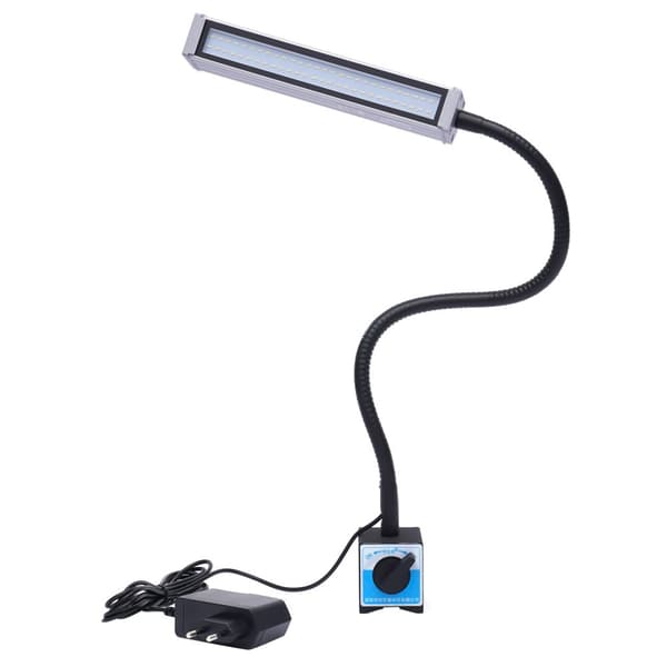 Magnetisk arbetslampa, 360° justerbar gås hals, 60 LED-perlor
