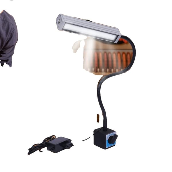 Magnetisk arbetslampa, 360° justerbar gås hals, 60 LED-perlor