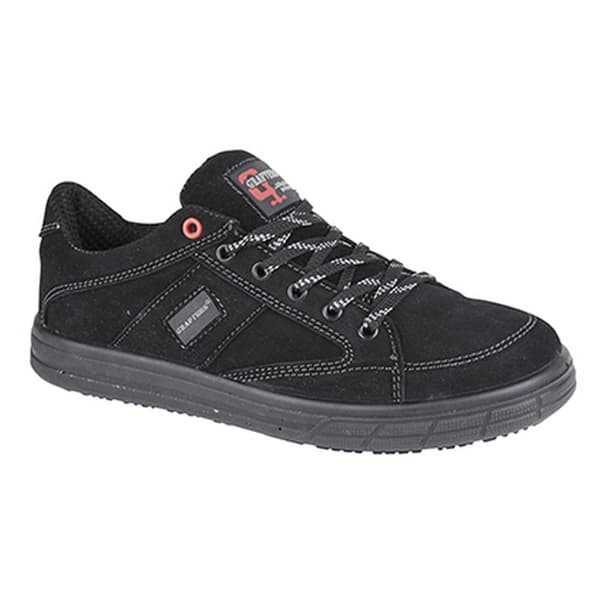 Grafters Mens Skate Type Toe Cap Safety Trainers Black 14 UK