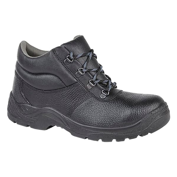 Grafters Mens Padded Collar D-Ring Chukka säkerhetsstövlar Black 3 UK