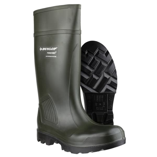 Dunlop D460933 Purofort PRO Non-Safety / Støvler til mænd / gummistøvler med glat gummi