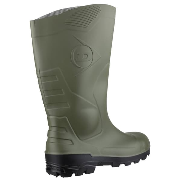 Dunlop Devon Unisex Green Safety Wellington Boots