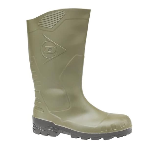 Dunlop Devon Unisex Green Safety Wellington Boots