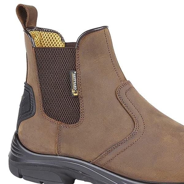 Grafters Mens Super Wide EEEE Fitting Pull On Safety Dealer Boots