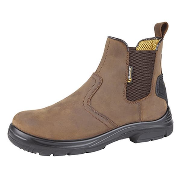 Grafters Mens Super Wide EEEE Fitting Pull On Safety Dealer Boots