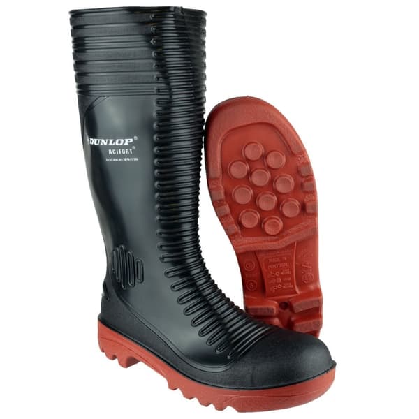 Dunlop Acifort A252931 Ribbed Full Safety Wellington / Herre støvler