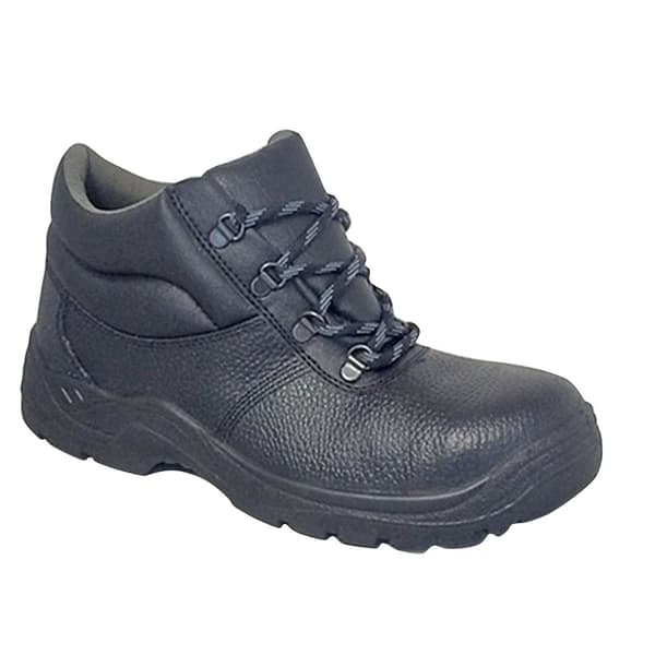 Grafters Mens Padded Collar D-Ring Chukka Safety Boots With Steel Midsole