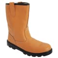 Pikkukuva 1 / 2: Grafters Mens Leather Safety Rigger Padded Ankle Toe Cap Boots