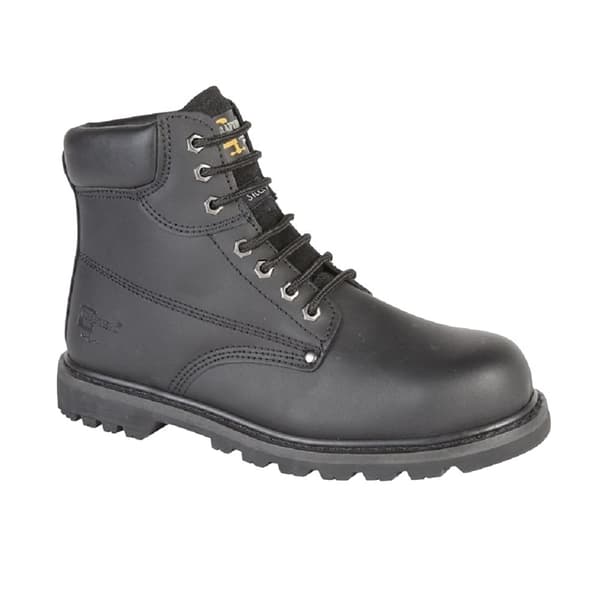 Grafters Mens Padded Safety Toe Cap Boots
