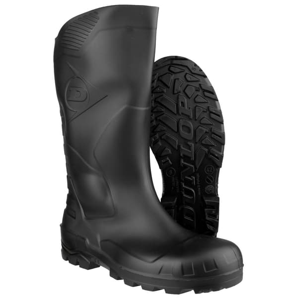 Dunlop Devon Unisex Black Safety Wellington Boots