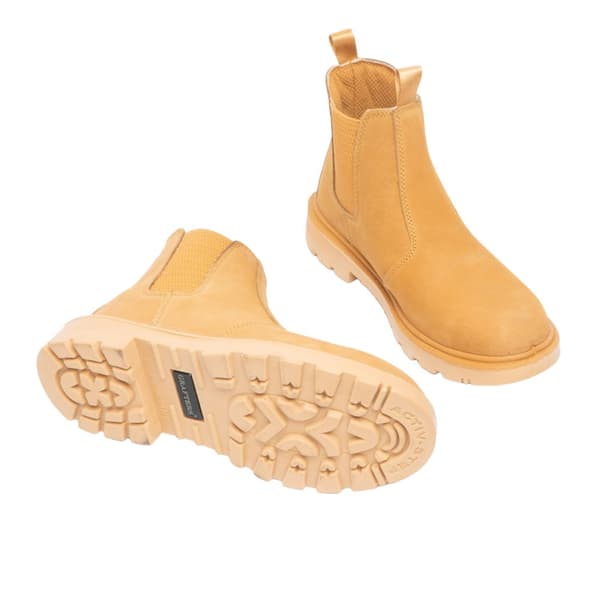 Grafters Mens Grinder Safety Twin Gusset Leather Dealer Boots för män