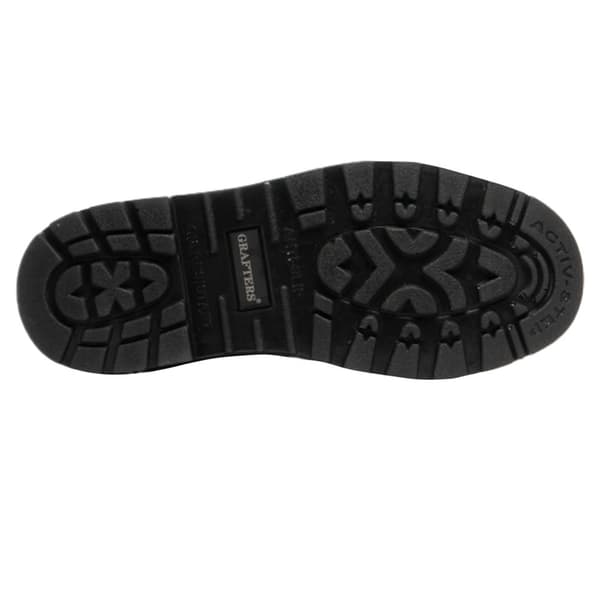 Grafters Mens Grinder Safety Twin Gusset Leather Dealer Boots för män
