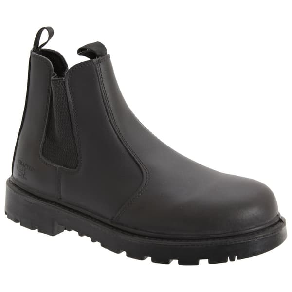Grafters Mens Grinder Safety Twin Gusset Leather Dealer Boots för män