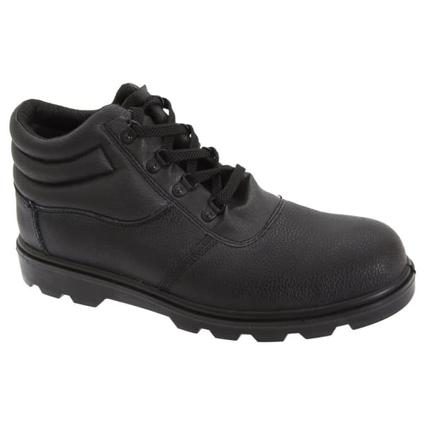 Grafters Mens Grain Leather Treaded Safety Toe Cap Boots