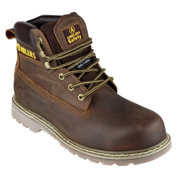 Amblers FS164 Unisex sikkerhedsstøvler Brown 39 EUR