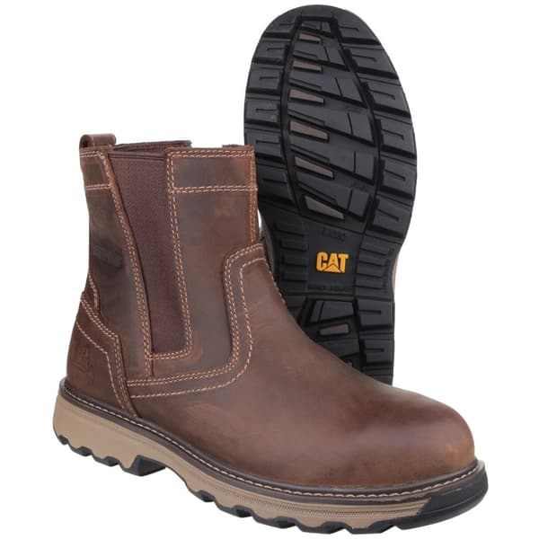 Caterpillar Unisex Pelton sikkerhedsstøvler i læder