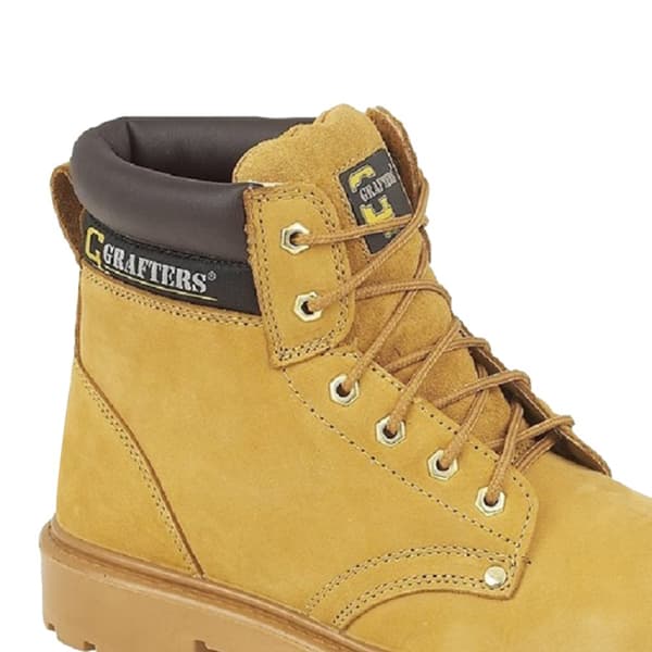Grafters Mens Apprentice 6 Eye Safety Toe Cap Boots