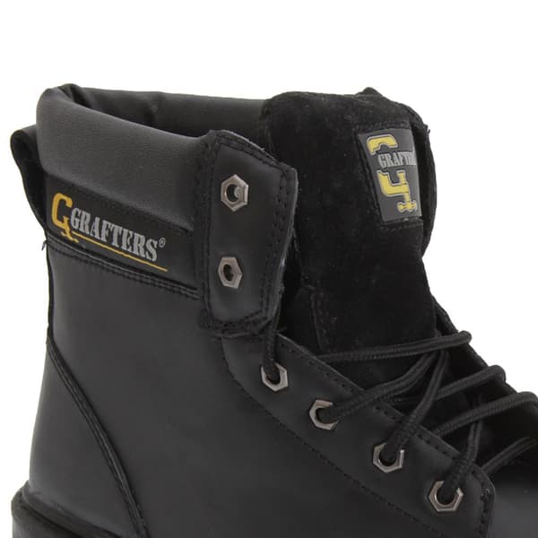 Grafters Mens Apprentice 6 Eye Safety Toe Cap Boots