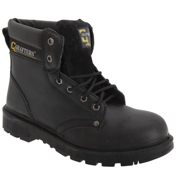 Grafters Mens Apprentice 6 Eye Safety Toe Cap Boots