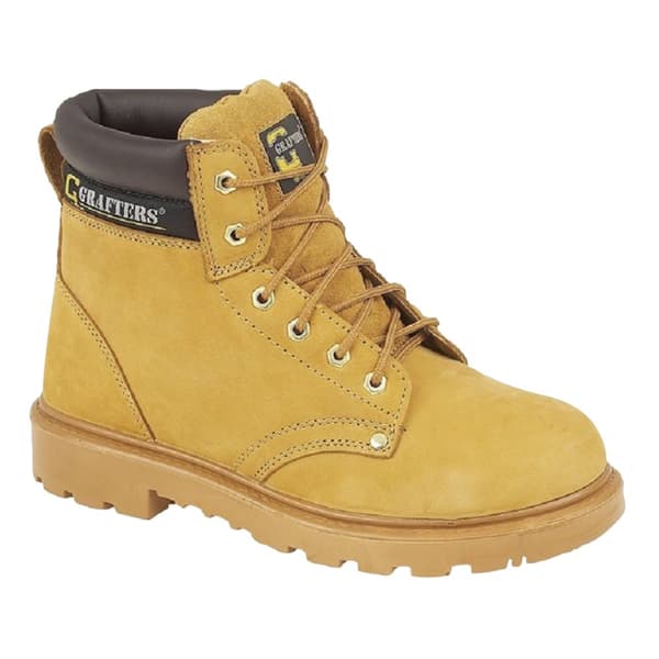 Grafters Mens Apprentice 6 Eye Safety Toe Cap Boots
