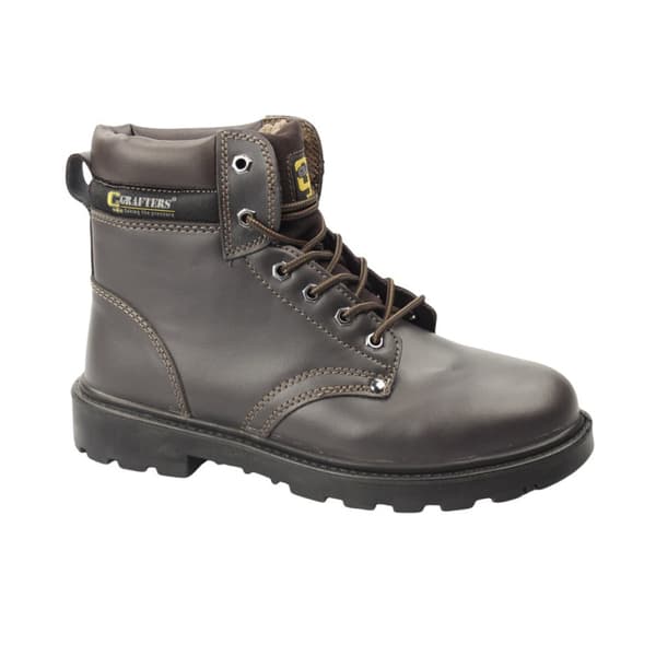 Grafters Mens Apprentice 6 Eye Safety Toe Cap Boots