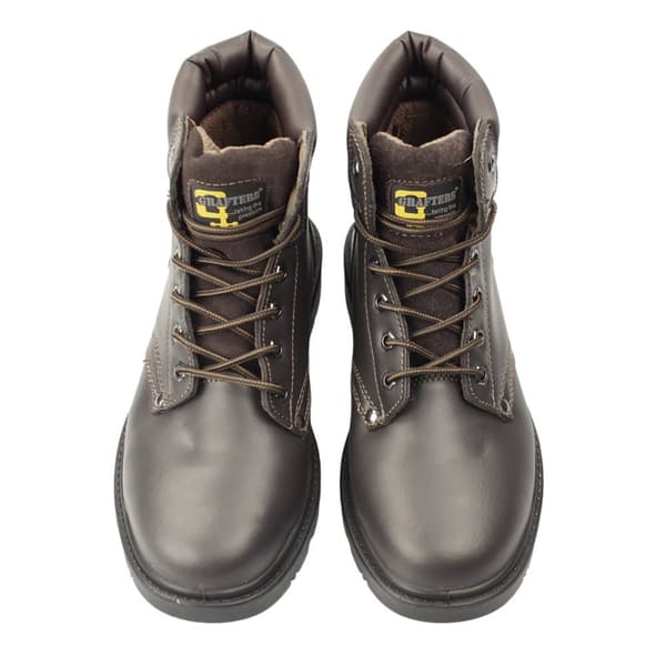 Grafters Mens Apprentice 6 Eye Safety Toe Cap Boots