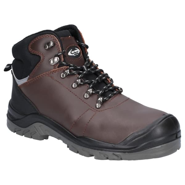 Amblers AS203 Mens Laymore Leather Safety Boot Brown 10 UK
