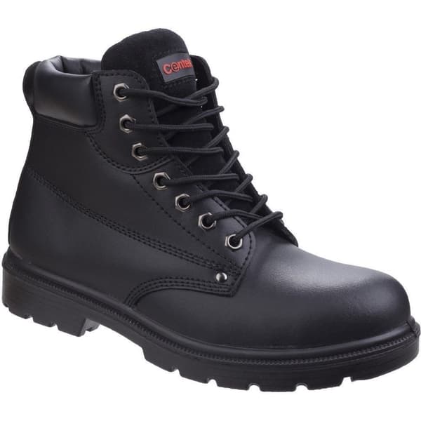 Centek Mens FS331 Classic Ankle S3 Lace Up Leather Safety Boots Black 12 UK