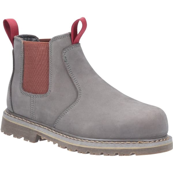 Amblers Safety Kvinnor/Damer AS106 Sarah Slip On Leather Safety Boot Grey 8 UK