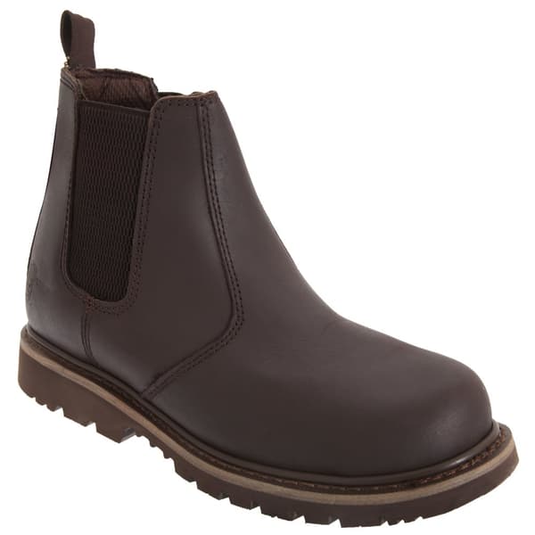 Grafters Chelsea Boots för män med säkerhetsskydd