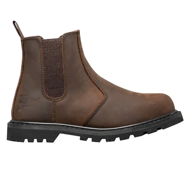 Grafters Chelsea Boots för män med säkerhetsskydd