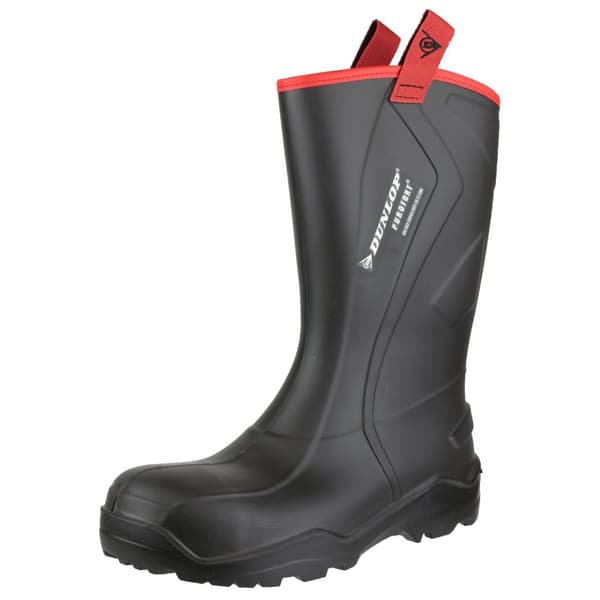 Dunlop Mens Purofort+ Rugged Full Safety Wellington Boots