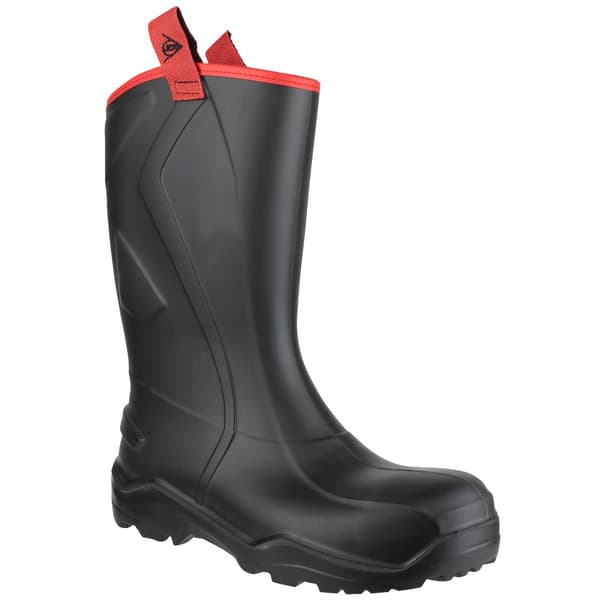 Dunlop Mens Purofort+ Rugged Full Safety Wellington Boots