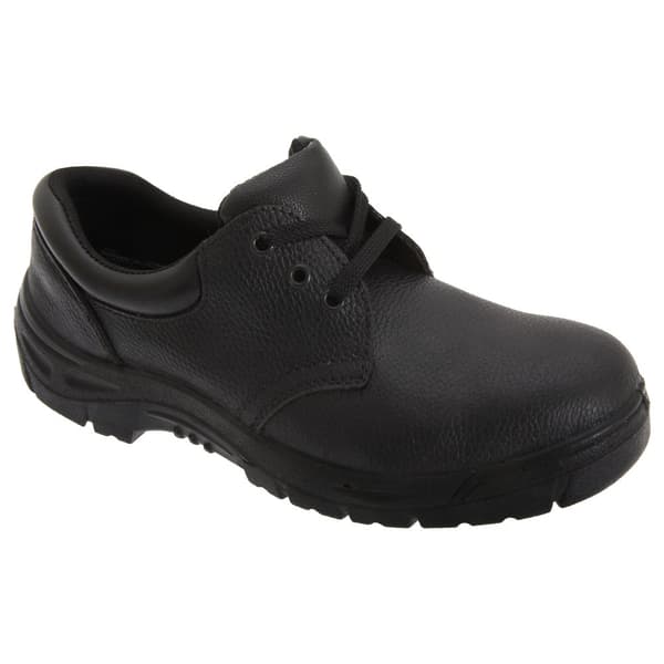 Grafters Mens 3 Eye Grain Leather Safety Toe Cap Shoes