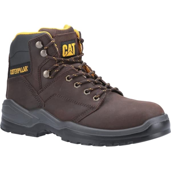 Caterpillar Mens Striver Lace Up Injected Leather Safety Boot
