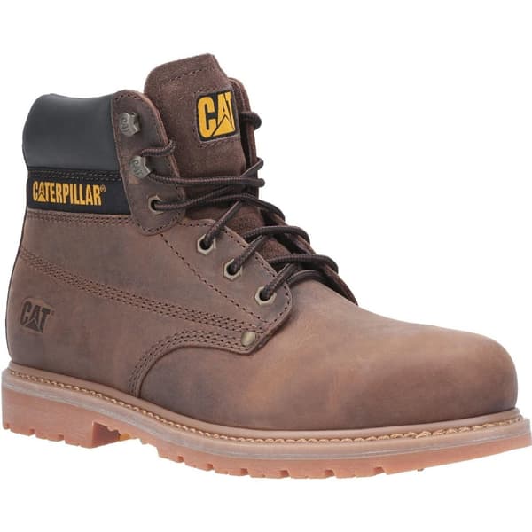 Caterpillar Mens Powerplant GYW Leather Safety Boot