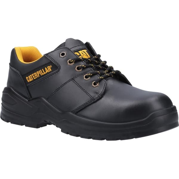 Caterpillar Mens Striver Low S3 Leather Safety Shoes Black 8 UK