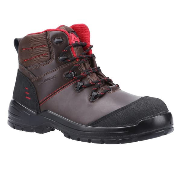 Amblers Unisex 308C metallfri läder säkerhetsstövlar för vuxna 308C Brown 9 UK