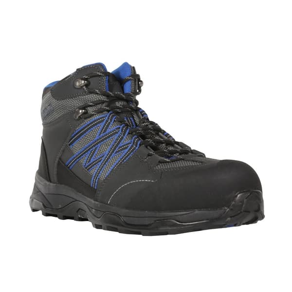 Regatta Mens Claystone Safety Boots Briar Grey/Oxford Blue 8 UK