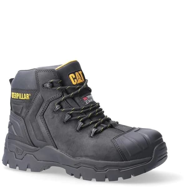 Caterpillar Mens Everett S3 Grain Leather Safety Boots