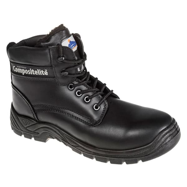 Portwest Unisex Adult Thor Leather Faux Fur Lined Safety Boots