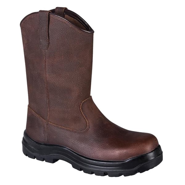 Portwest Mens Indiana Leather Compositelite Rigger Boots Brown 7 UK