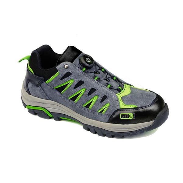 Portwest Mens Steelite Suede Wire Lace Safety Trainers Grey/Green 6 UK