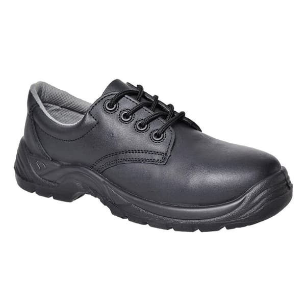 Portwest Mens Leather Compositelite Safety Shoes Black 7 UK