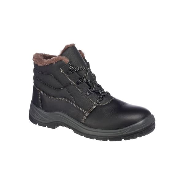 Portwest Unisex Steelite Kumo sikkerhedsstøvler i læder med pelsforing til voksne Black 12 UK