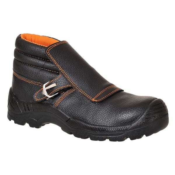 Portwest Unisex læder svejsestøvler til voksne Black 13 UK