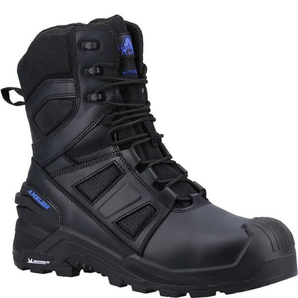 Amblers Herr AS981C Centurion skyddsstövlar i läder med korn Black 10.5 UK
