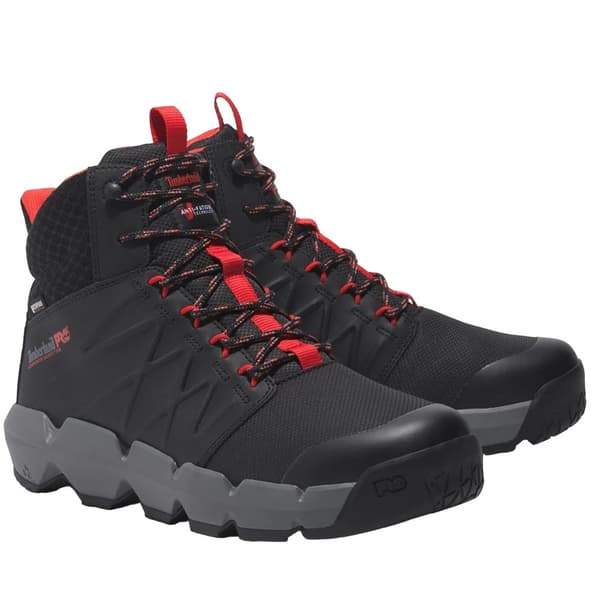 Timberland Pro Morphix säkerhetsstövlar för herrar Black/Red 7 UK