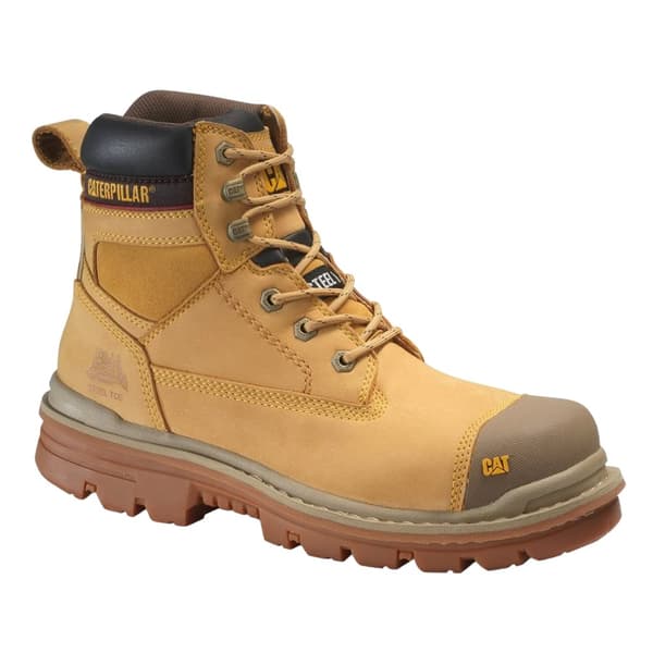 CAT Lifestyle Mens Gravel 6 Leather Safety Boots