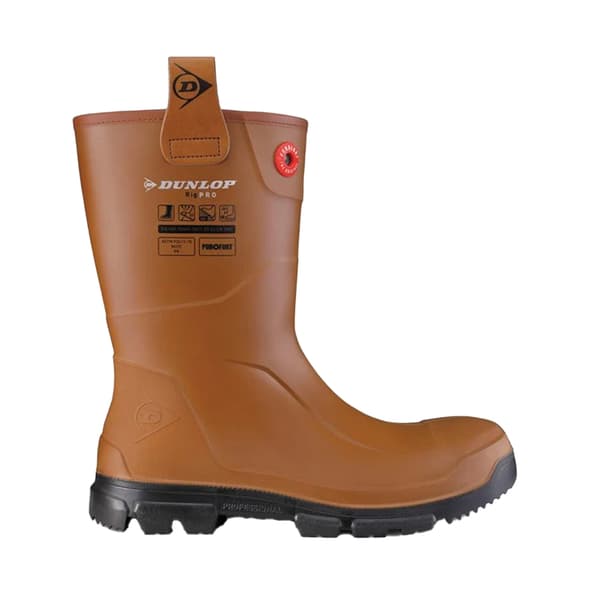 Dunlop Unisex Adult Purofort Rigpro Fur Lined Safety Wellington Boots